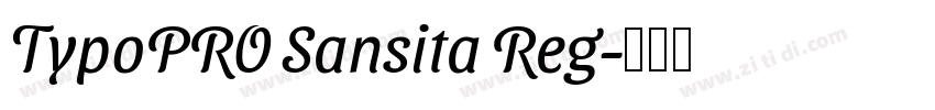 TypoPRO Sansita Reg字体转换